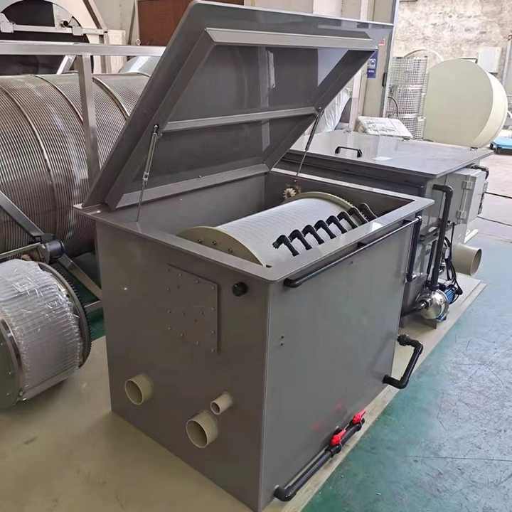 Small Capacity 5T/H High Efficient  Quality Ras System Fish Farm Koi Rotary Drum Filter - view 5