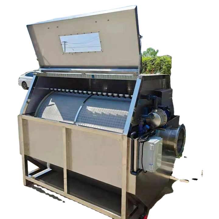 RAS System Freshwater Shrimp Farming Equipment Stainless Steel Drum Filter - view 3