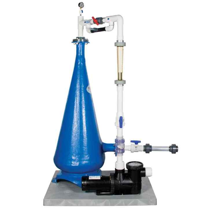 FRP Indoor Circulating Aquaculture Equipment Oxygen Cone Glass Cylinder Oxygen Dissolver - view 3