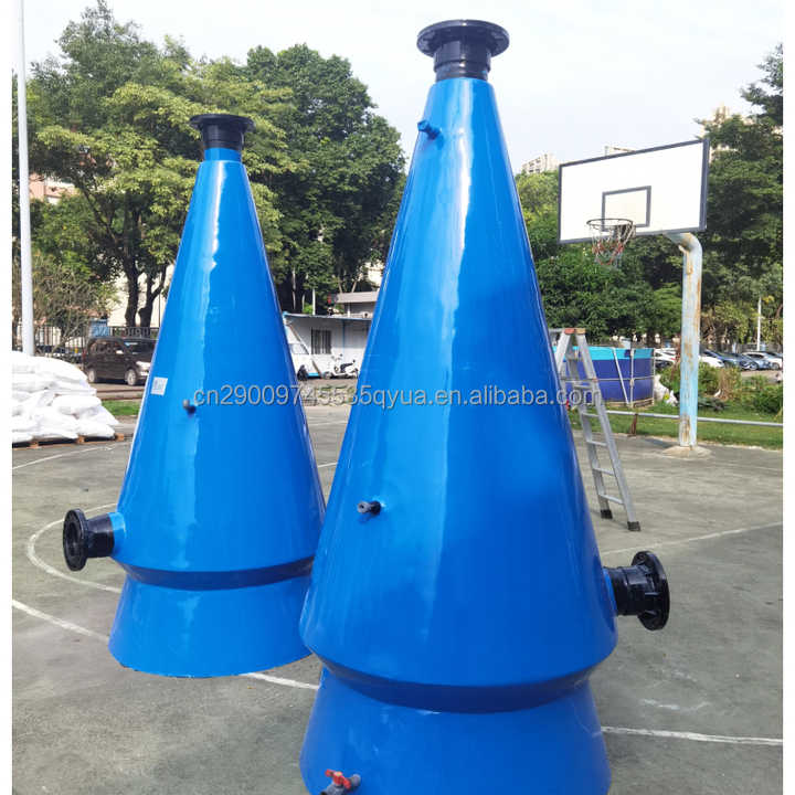 30T Oxygen Cone Aquaculture Equipment for Fish Farm Circulating Water System with Pump Motor Gearbox FRP Material for Spots - view 3