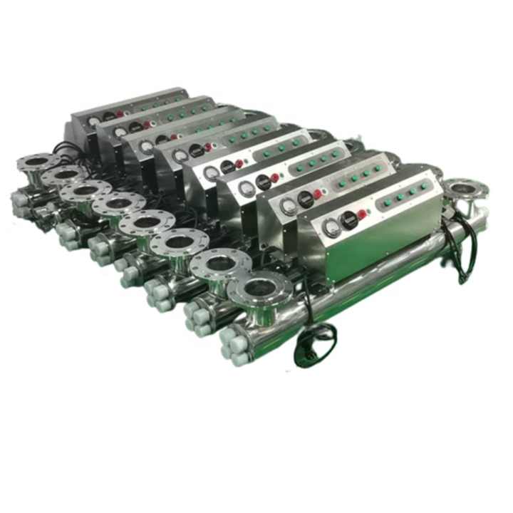 SS316 Indoor Shrimp Farm UV Sterilization System Ss304 Pipeline Sterilizer with 220V Motor 1-Year Warranty