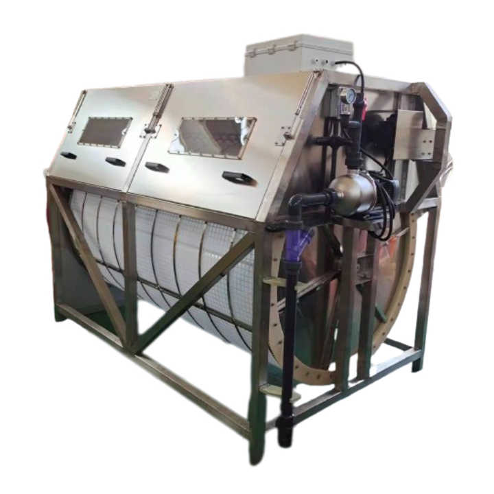 Aquaculture Equipment High-density Stainless Steel Drum Filter 60 Micron Seawater Filtration Equipment