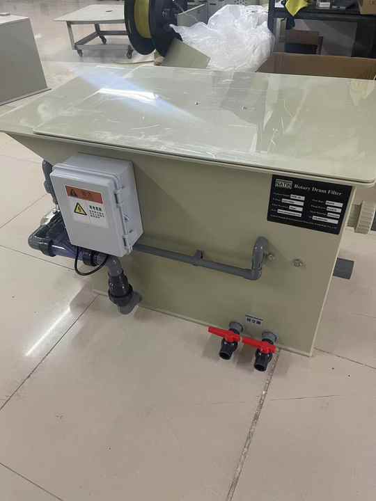 NATIN Factory Price 1320 Gal/h Aquaculture Fish Farm Filter Mini Aquarium Koi Rotary Drum Filter With UV Lamp - view 3