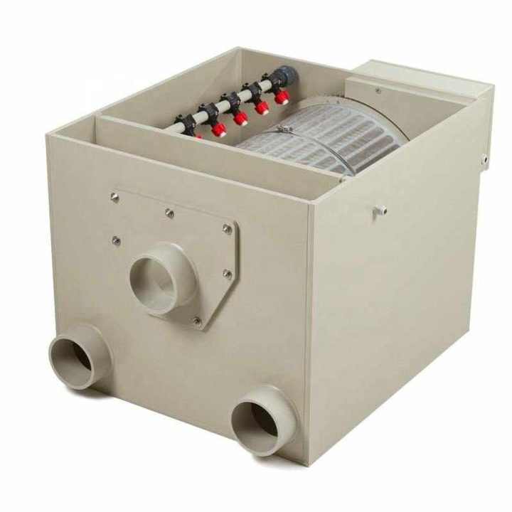 China Made ISO Certified Drum Filter Factory Manufactured External Feed Aquaculture Rotatory Drum Filter for Tilapia & Catfish