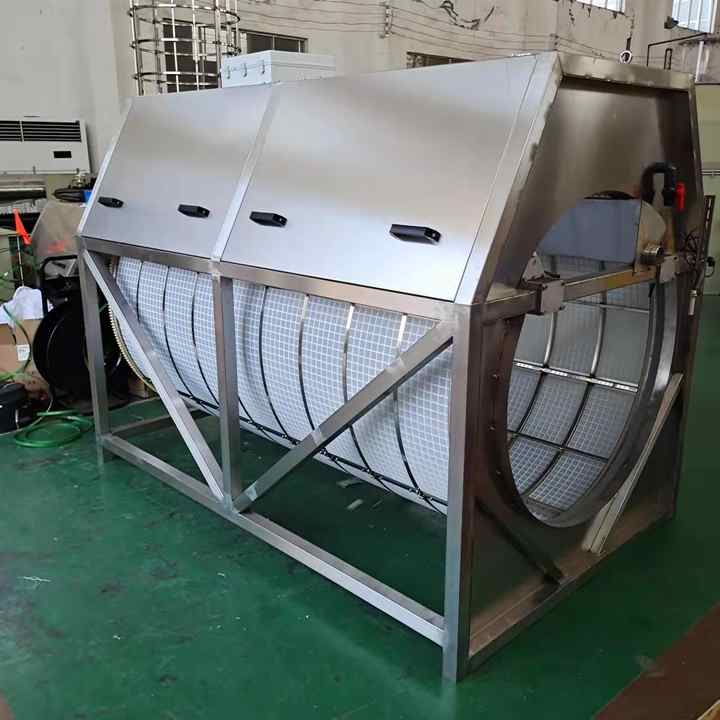 Stainless Steel Material Micro Filter Screen Machine Rotary Drum Filter Waste Water Treatment Industry - view 3