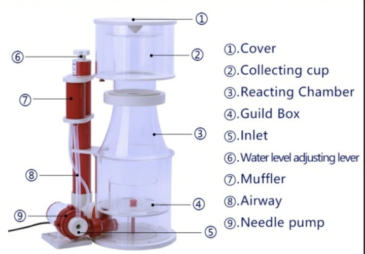 NTSPS-150 Series Coral Reef Protein Skimmer for Marine Aquarium - view 4