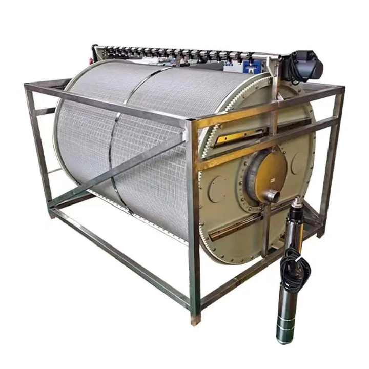 Sinking Stainless Steel Drum Filter Aquaculture Equipment RAS Filter