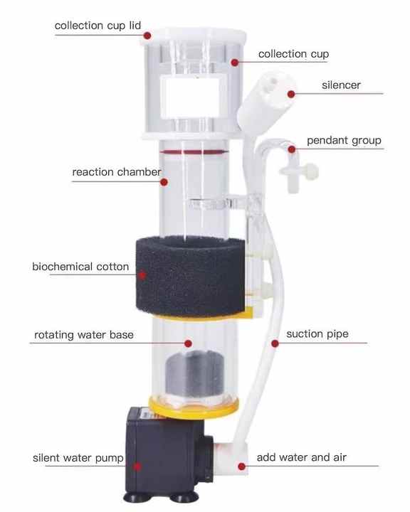 2000L 4000L Small Capacity Aquarium Protein Skimmer Fish Pond Fresh Water Salty Water - view 5