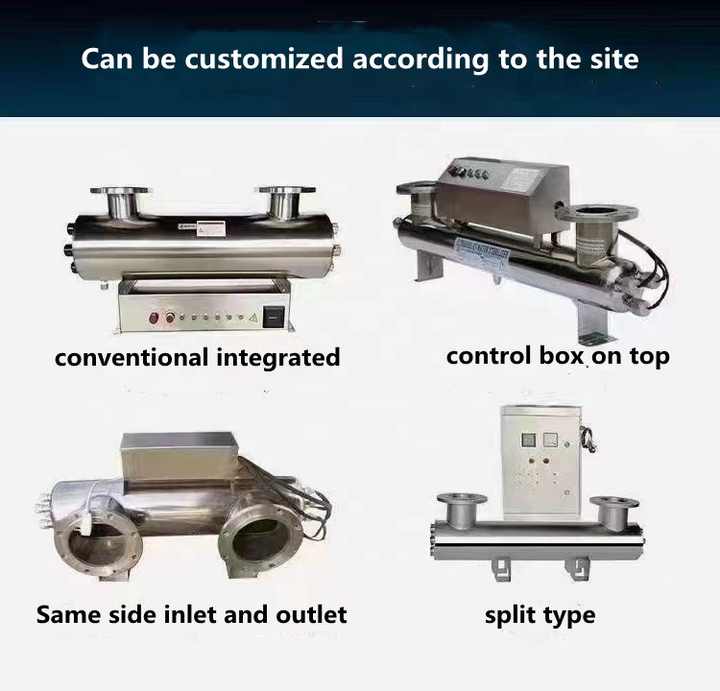 220W UV Lamp Water Sterilizer SS304 for Drink Disinfection Filter Aquarium Fish Tank Purifier - view 4