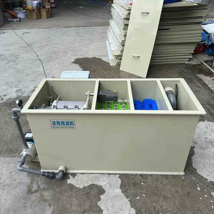 RAS Integrated Machine Fish Farm Water Treatment Integrated Machine Rotary Drum Filter for Koi Pond Freshwater Seawater - view 3