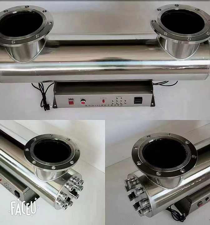 UV Sterilizer Flange for Fish Breeding Pipe Flow Water Treatment Machinery with Filtration Equipment Equipment Sterilization - view 3