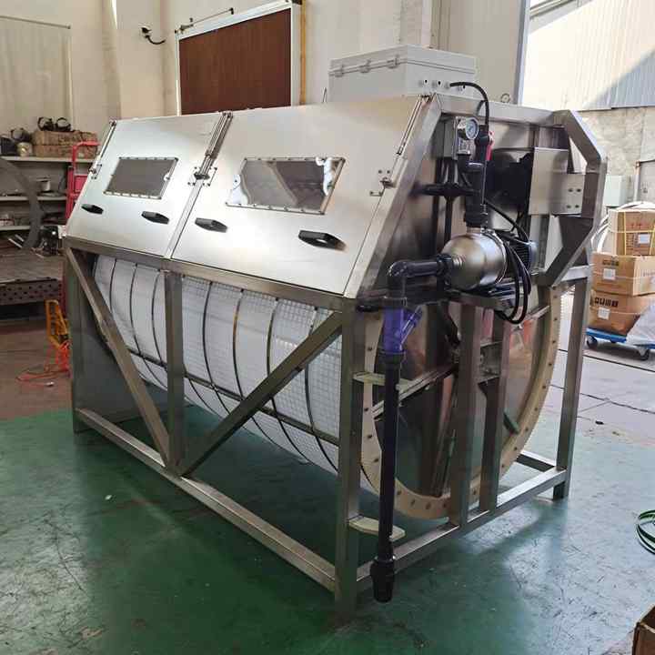 304 316 Stainless Steel Material Internal External Drum Filter Water Inlet Drum Filter Drum Screen - view 5