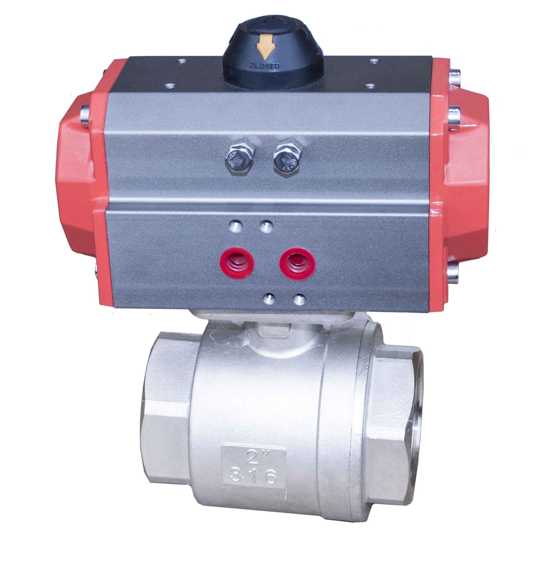 2PC Pneumatic Ball Valve
