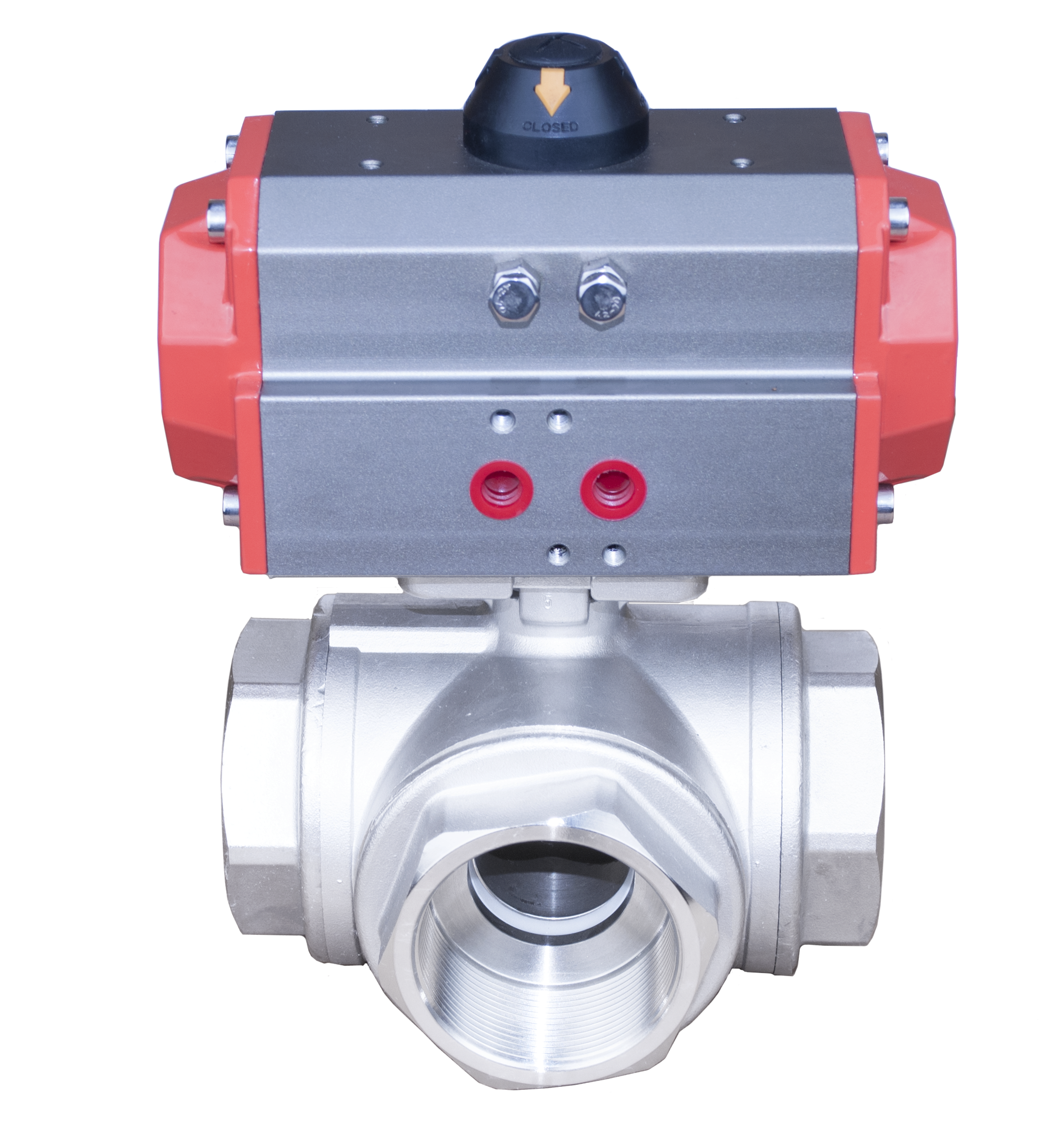 3-Way Pneumatic Ball Valve (L-port / T-port)